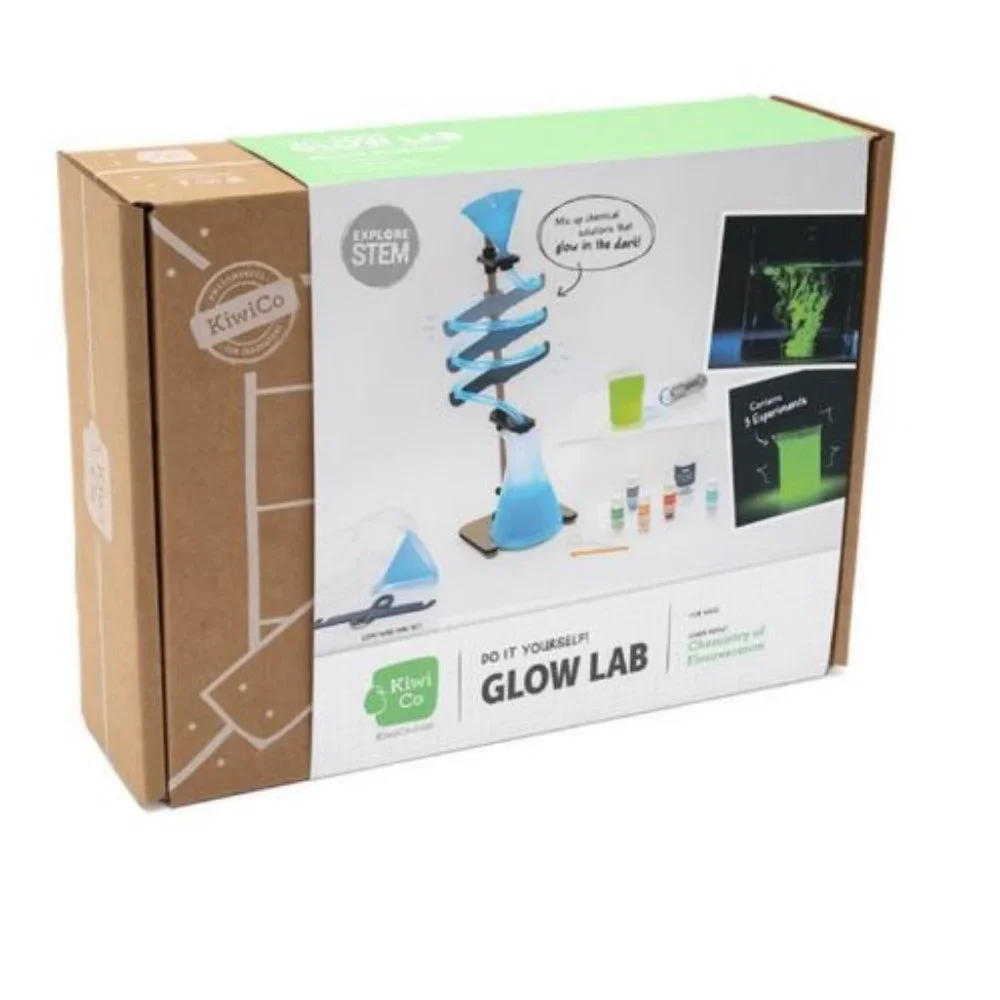 NEW Glow Lab KiwiCo. Kiwi Co. Crate Science Experiment Craft Kit UV Light